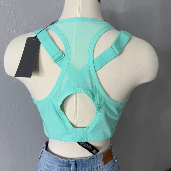 Savage x Fenty Breakthrough High-Impact Sports Bra, Ocean Green, 38D - Picture 2 of 5